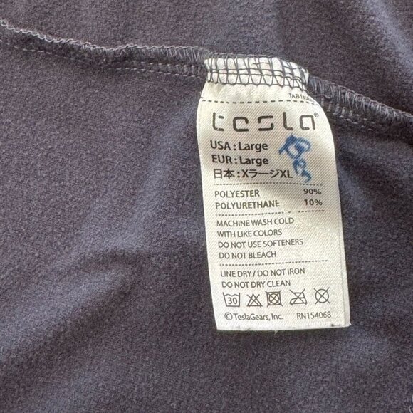 Tesla Microfiber Fleece Lined Base Layer Top Bottom Set Boys Youth Large‎ Grey - Picture 7 of 13